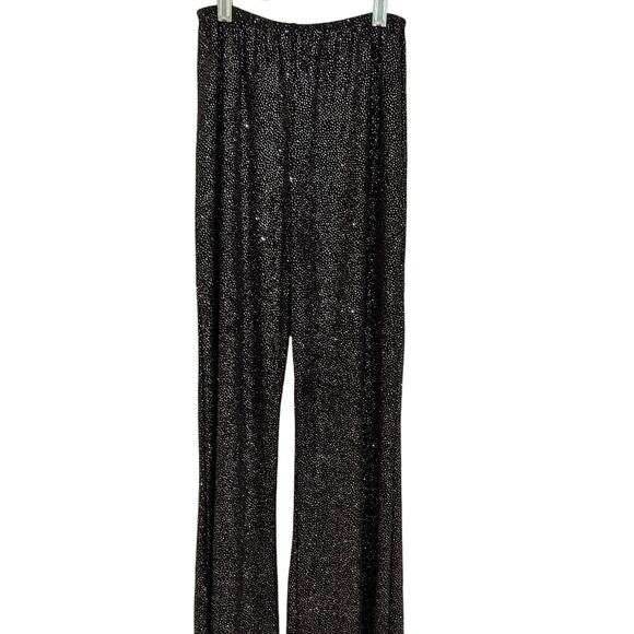 Sparkly Stretch Pant Dansco Black w/Silver Glitter - Picture 1 of 6